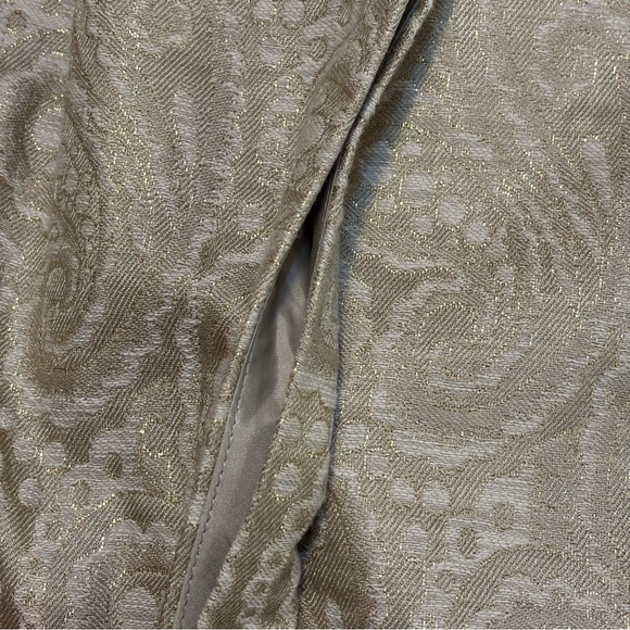 Talbots Metallic Gold Brocade Jacket, Size 12 - Picture 8 of 12